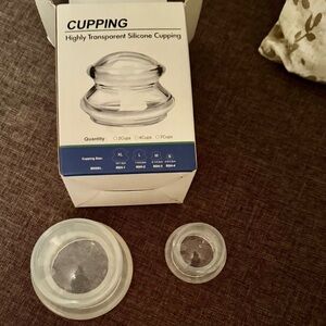 ELERA 4pc Silicone Cupping Therapy Set, Chinese Massage for Cellulite Reduction